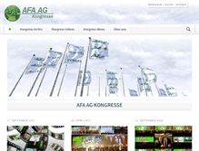 Tablet Screenshot of afa-ag-kongresse.de